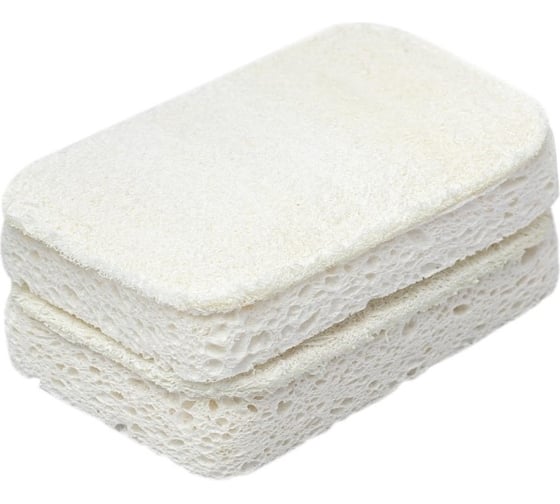 Набор губок для посуды из люфы и целлюлозы Smart Solutions Eco Sponge, 2 шт. SS0000102 1