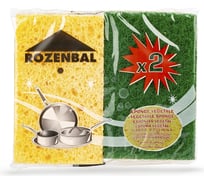 Губка ROZENBAL 2 шт. с абразивным покрытием, набор 4 шт. R148032/4