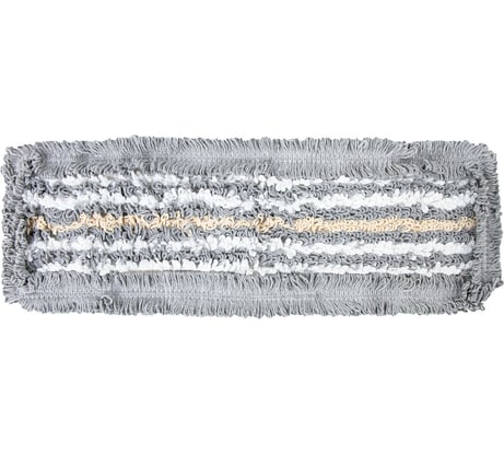 Насадка МОП LAIMA плоская для швабры/держателя 50см ТИП У/К хлопок/мкфбр СЕРАЯ EXPERT 606630