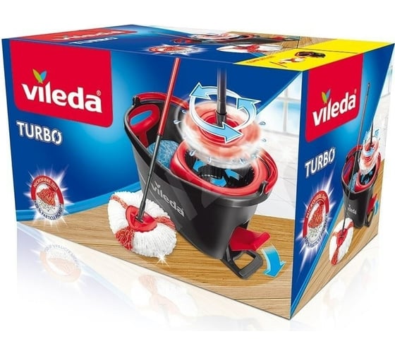 Набор для уборки со шваброй и ведром VILEDA Turbo 163422