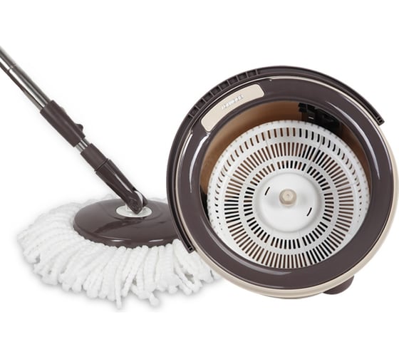 Набор для уборки Boomjoy SPIN MOP M2 с отжимом и ведром JY8650