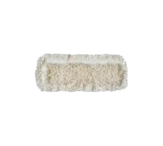 Плоский МОП A-VM 50x15 см, хлопок, ухо+карман, белый, резаный край CN3045 1