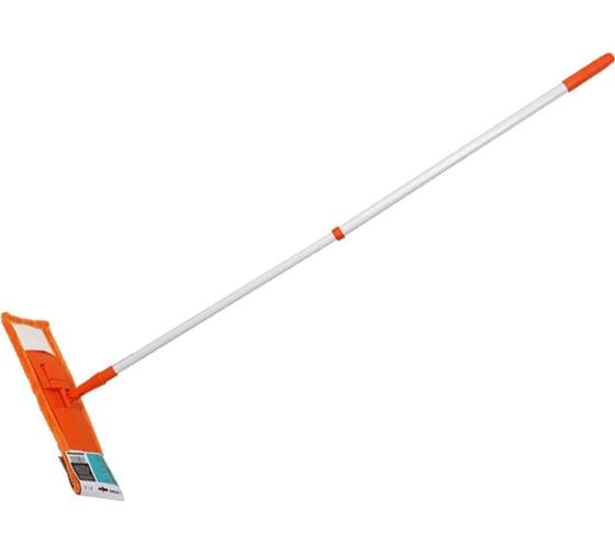 Швабра для пола PERFECTO LINEA с насадкой из микрофибры, оранжевая 43-392014