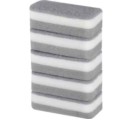 Набор губок для мытья посуды Рыжий кот трехслойных KS-03, 5 шт 107560