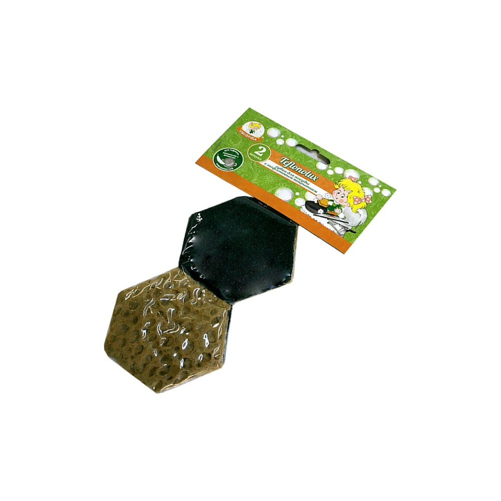 Губки для посуды и тефлоновых поверхностей Умничка Teflonolux 2 шт ...