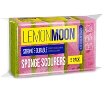 Губка для посуды Lemon Moon 100x71x29 поролон 5 шт. L006 33410826