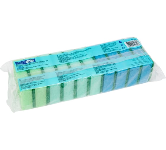 Губка для посуды Lemon Moon 87x58x27 поролон 10 шт. L001