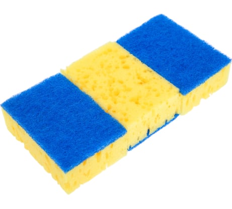 Губка для посуды Lemon Moon 96x64x35 поролон 3 шт. L003