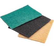 Губка абразивная Рыжий кот 100х140 мм, 3 шт. 002931