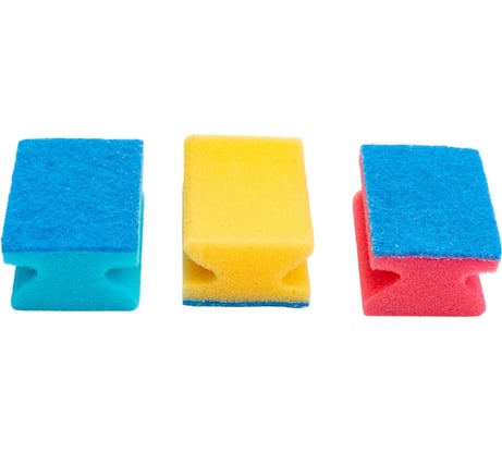 Профильная губка для посуды Рыжий кот 3 шт 003927