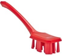 Щетка с длинной ручкой Vikan UST 395 мм, жёсткий ворс, красный цвет 41964
