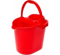Прямоугольное ведро CISNE с отжимом, красный, 14л 460513-01