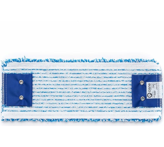 Насадка для швабры CISNE WET плоская, микрофибра, синий/белый 40см 207500-01