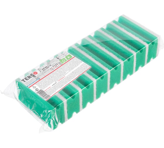 Губка для клининга TERSO Арт Т123  фреза 130x70x44 8 шт (16) Зеленый T123