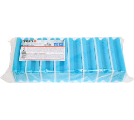 Губка для клининга TERSO Арт Т122 фреза 130x70x44 8 шт (16) Синий T122