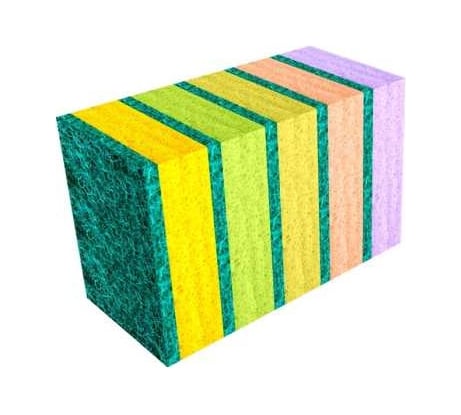 Губка для посуды Guppy Standart (5 шт) 90x60x35 мм 8455055
