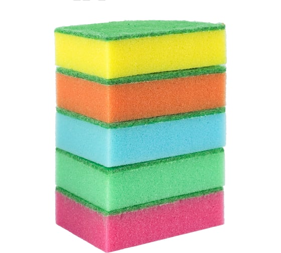 Губка для посуды Guppy Maxi (5 шт) 114x80x35 мм 8455059