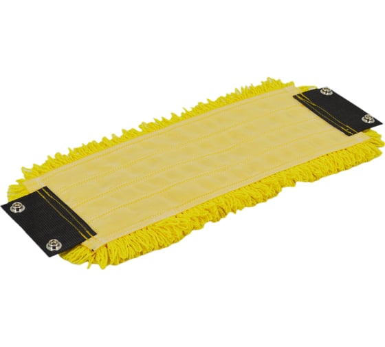 Плоский МОП A-VM 34x10 см, микрофибра петлевой, кнопки, желтый MF2228