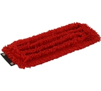 Плоский МОП A-VM 34x10 см, микрофибра петлевой, кнопки, красный MF2231