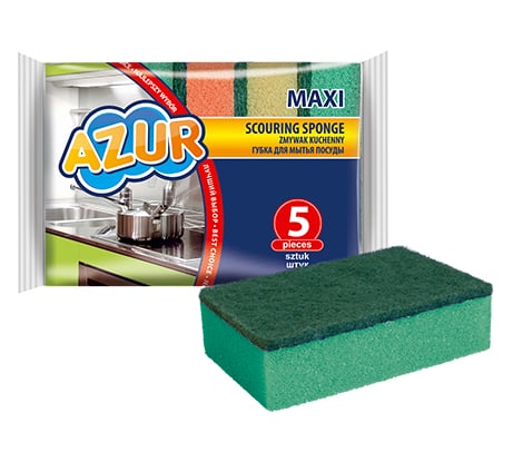 Губки AZUR МАКСИ, 5 шт. 030170