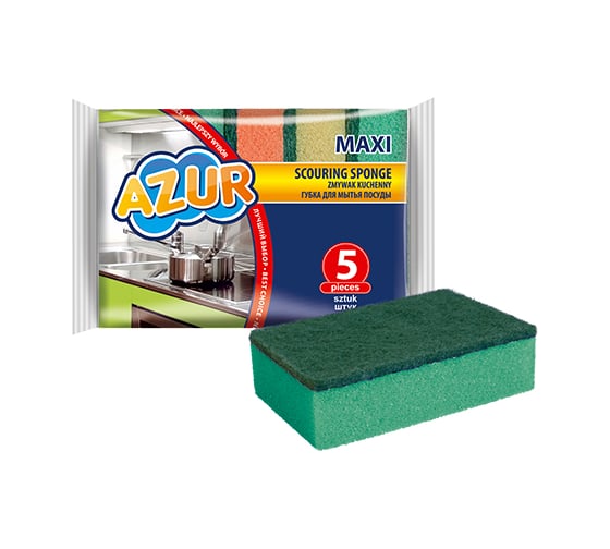 Губки AZUR МАКСИ, 5 шт. 030170