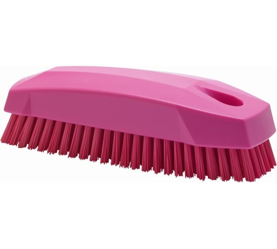 Ручная щетка Vikan S, 130 мм, жёсткий ворс, (Розовый) 64401