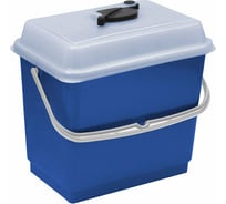 Полипропиленовое ведро с крышкой TTS синее, 4 л 00003382