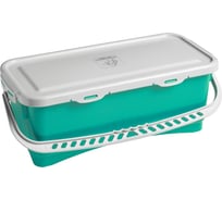 Герметичное ведро с крышкой и ручкой TTS зеленое, 10 л 0V003225