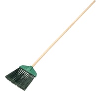 Веерная метла СИБРТЕХ 345х200х1420 мм, деревянный черенок 63230