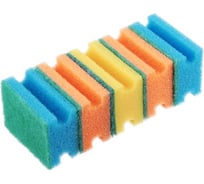 Набор губок для мытья посуды VETTA Профи 5 шт, 80x60x38 мм (+/- 2мм) 441-193