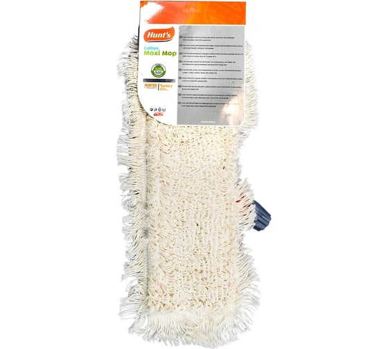Плоская швабра HUNTER COTTON MAXI MOP для пола с карманами ПЛ-REZDS40
