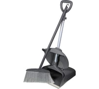 Совок-ловушка ACG с крышкой БЕЗ колес + щетка серый 1022207