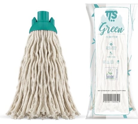 Моп TTS Кентукки тонкая нить, хлопок, с держателем, резьбовое соед 280 гр 000L1858