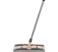 Швабра для пола с насадкой из микрофибры Рыжий кот с зажимным механизмом 310501