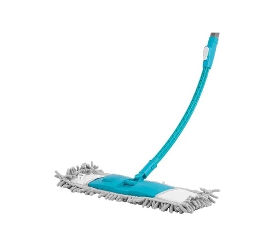 Швабра MILEY FLEXIBLE FLAT MOP с микрофиброй и гибкой телескопической ручкой 100-110