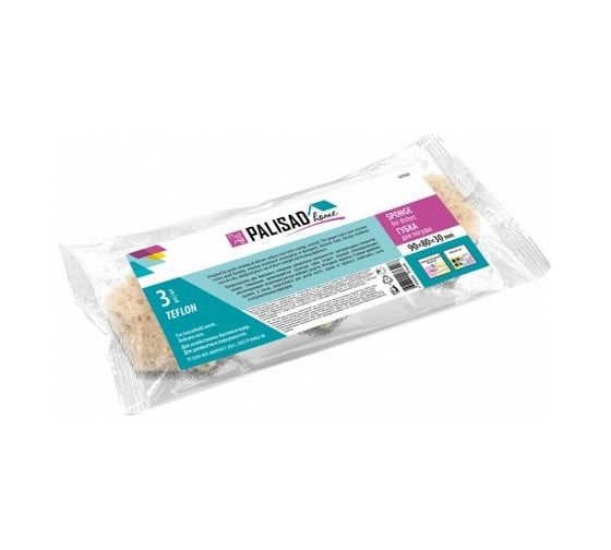 Губки для посуды Palisad TEFLON Home 90x80x30 мм, 3 шт 923565 1