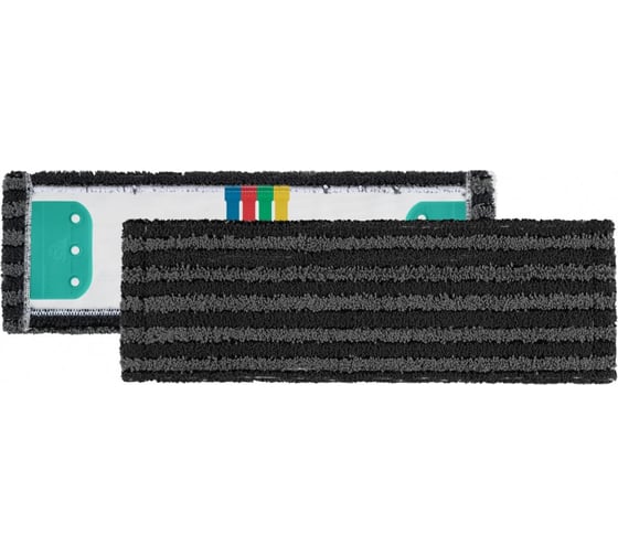 Моп TTS для рамки Wet system микрофибра, чёрный с серой полоской, 40x11 см 0000E210Z 1