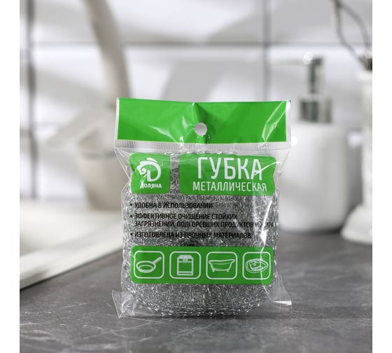 Металлическая губка Доляна 12 гр 2486412