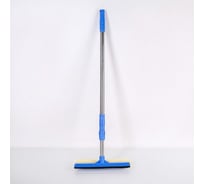 Окномойка Доляна с поролоновой насадкой, стальная телескопическая ручка, сгон резина 25х7х77-108 см 1860193