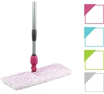 Двусторонняя швабра для влажной уборки In'Loran микрофибра, телескопическая ручка 120 см S2-152
