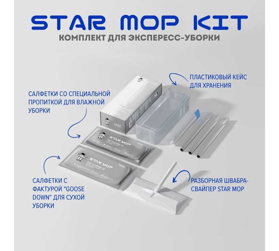 Комплект для экспресс-уборки DUKE'S HOME WONDERS Duke's Star Mop Kit DS016