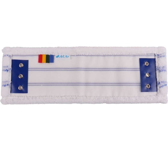 МОП ACG плоский, микрофибра, 40 см, мягкий абразив, люверсы под TTS 1019272 1