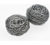 Металлическая мочалка для сильных загрязнений Мистер Бульк 2 шт МБ 123