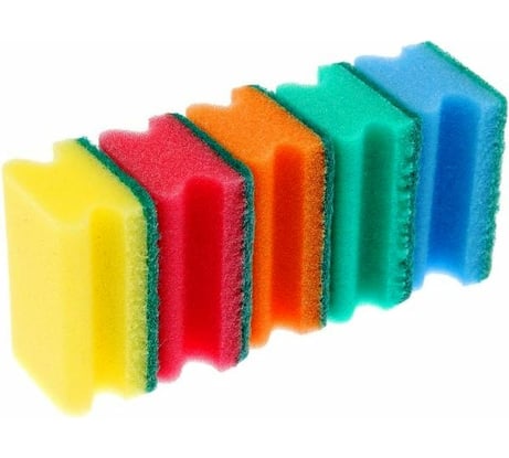 Губки для посуды EUROHOUSE Комфорт 5 шт 9069