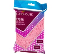 Целлюлозная губка для посуды EUROHOUSE LUX 3 шт 13178