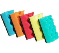 Губки для посуды EUROHOUSE Волна Макси 5 шт 9329