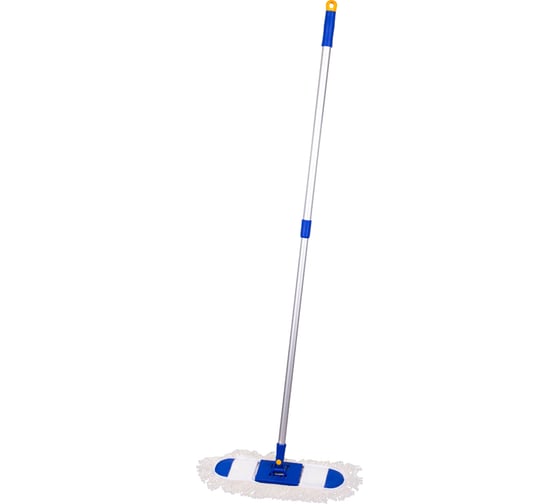 Швабра-рамка OfficeClean Professional алюминиевая ручка 75-130 см насадка МОП хлопок карманы 40 см 266759