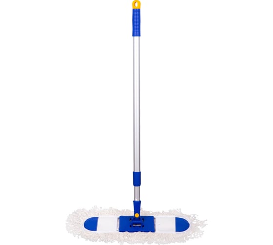 Швабра-рамка OfficeClean Professional алюминиевая ручка 75-130 см насадка МОП хлопок карманы 40 см 266759