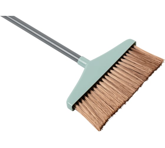 Набор для уборки Рыжий кот BROOM: совок откидной и щетка (цвет зеленый) 109047