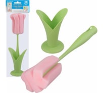 Губка-щетка МУЛЬТИДОМ Цветок с подставкой NEW VL58-299